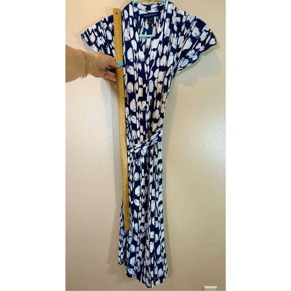 NWOT French Connection Dam Islanna Crepe Printed Midi Casual Summer Dress Size 0 - Picture 8 of 11